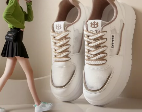 回力工厂直销皮面网面透气小白鞋女2023年...