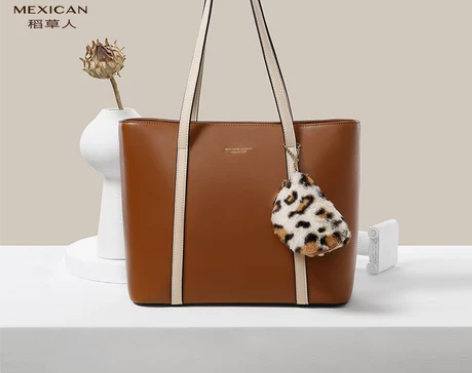 稻草人官方女包2022新款包包春夏经典撞色...