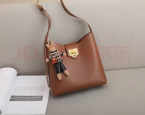 viney牛皮包包 真皮女包 水桶包 轻奢...