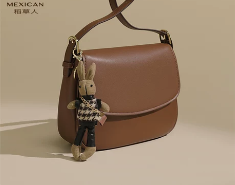 稻草人包包女精致小众单肩包休闲时尚百搭斜挎...