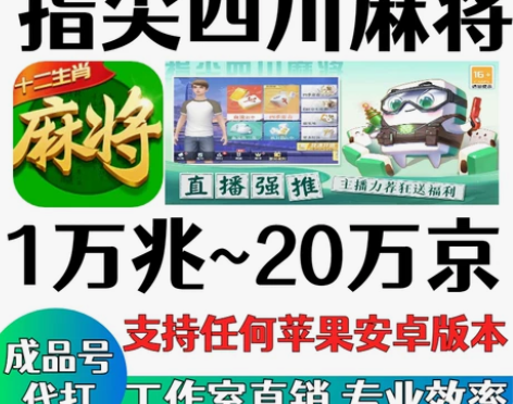 指尖四川麻将指尖币代打成品号1000万兆