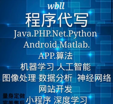 程序代做 安卓 大数据 web java代...