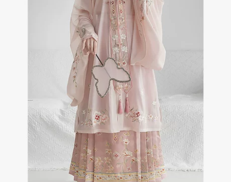 云藏月绣花未眠 原创明制妆花立领对襟长衫云...