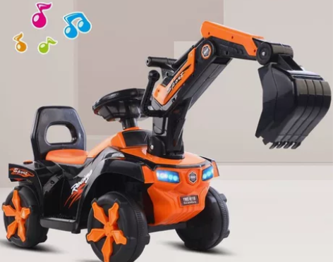 永久牌 儿童电动骑行挖掘机 9.5成新 1...