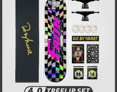 DBH专业滑板初学者儿童男女生成人双翘组装...