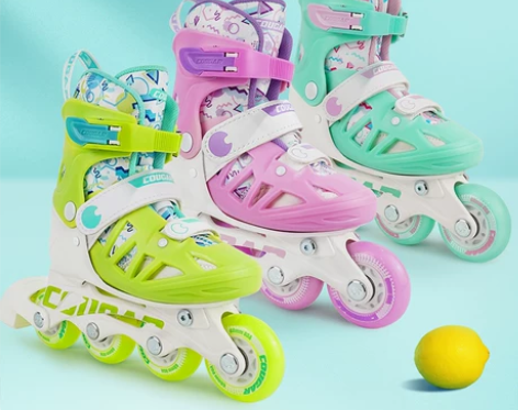 美洲狮儿童轮滑鞋初学者女童滑冰鞋滑轮鞋男儿...