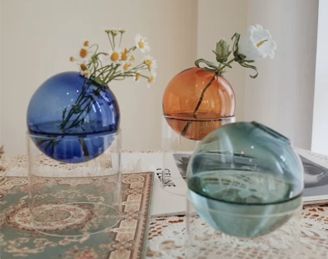 网红宝蓝色摆件轻奢现代简约家居饰品家装白色...