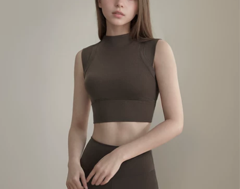 梵心瑜伽高强度运动文胸女固定杯收副乳瑜伽背...