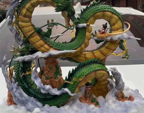 七龙珠手办 45cm 神龙与小悟空 场景雕...