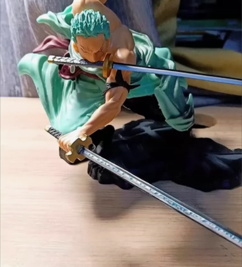 海贼王三千世界大号索隆手办阿修罗三刀流战斗...