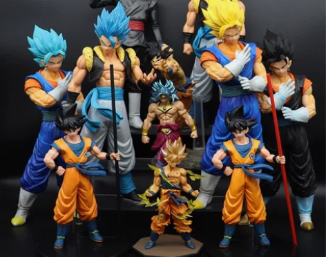 七龙珠超级赛亚人手办动漫模型周边摆件孙悟空...