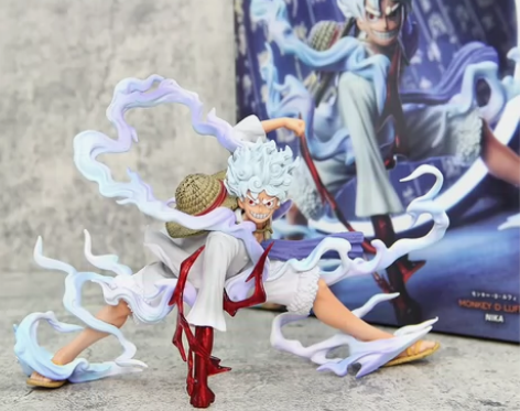 海贼王 太阳神五档尼卡 蹲姿捶地尼卡路飞手...