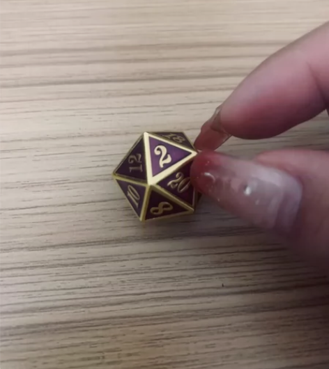 流浪地球筛子 D20二十面金属骰子色子博德...