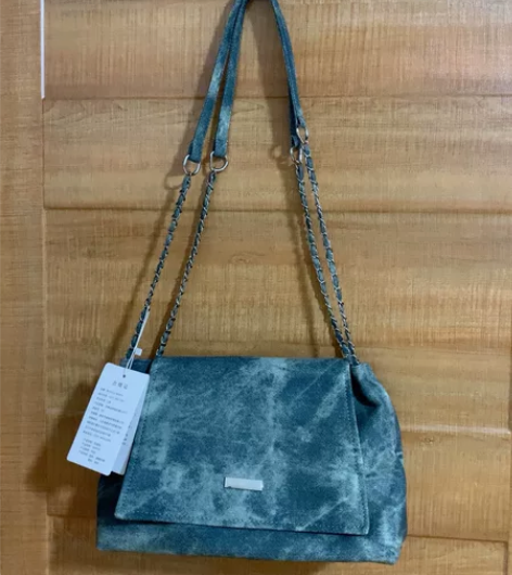 全新!牛仔做旧水洗大容量包包女2023秋冬...