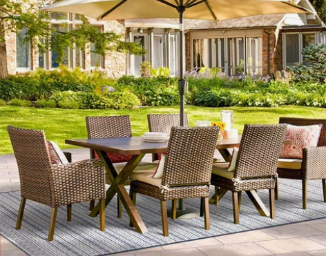 2.7米直径户外遮阳伞庭院伞铝中柱手摇伞露...