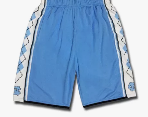 NCAA篮球裤北卡大学篮球短裤五分运动裤比...