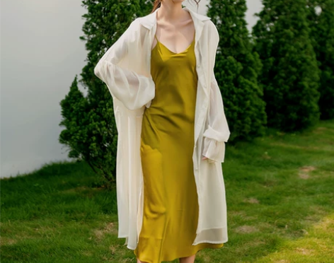 长款防晒衣女夏衬衫吊带裙外搭沙滩罩衫开衫三...