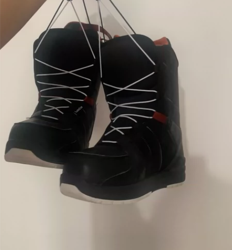 迪卡侬  成人单板滑雪靴 单板鞋 黑红色 ...