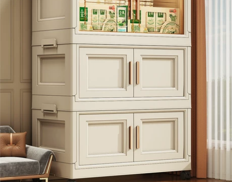 免安装收纳柜置物家用宝宝儿童整理衣服客厅零...