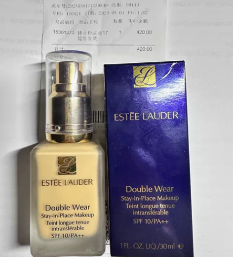 专柜购入的雅诗兰黛1W1粉底液，10月左右...