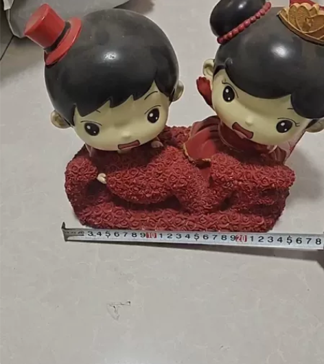 结婚新郎新娘人偶摆件婚房创意装饰品送新人的...