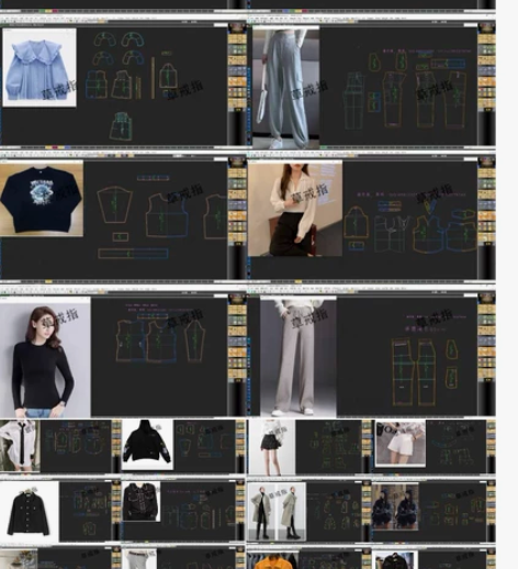 Et服装纸样制版女成人装纸样Cad 服装制...
