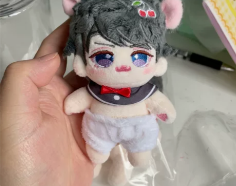 七七家哈姆言李泽言10cm棉花娃娃 涂了腮...