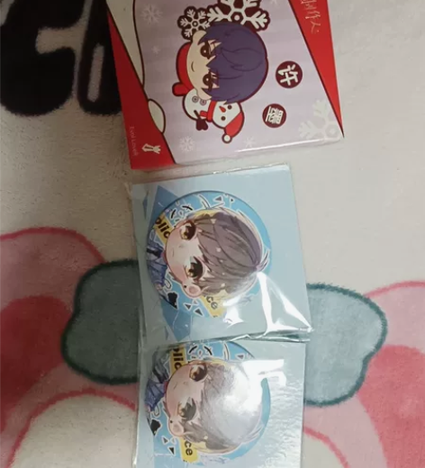 恋与制作人 许墨橡胶挂件，白起q吧唧 忘原...