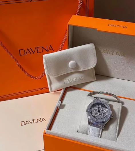 DAVENA蒂玮娜五芒星礼盒时来运转手表女...