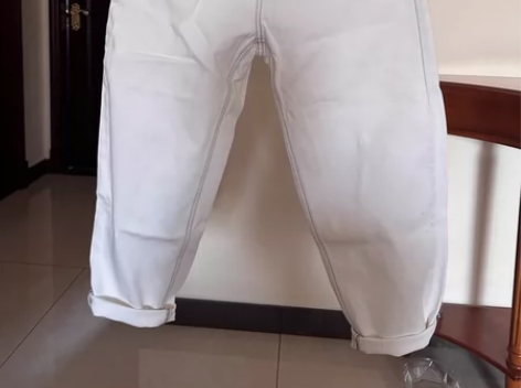 ca白色牛仔裤，七分裤，夏季，裤型特别好，...