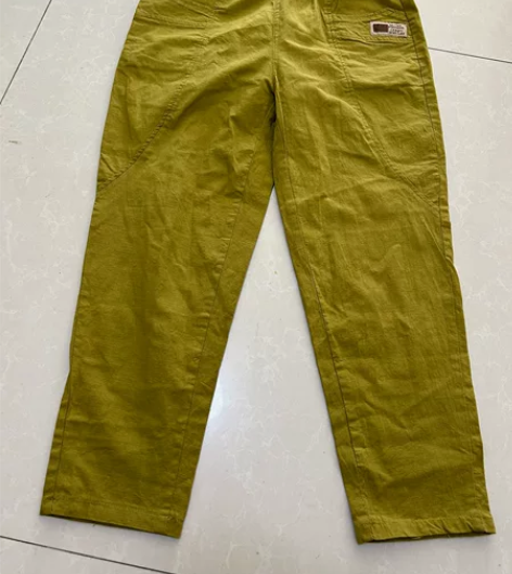 欧货2023夏季新款棉麻哈伦裤子女休闲宽松...