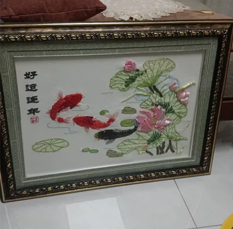 两副工艺画，做工精细，喻意美好，都是新的，...