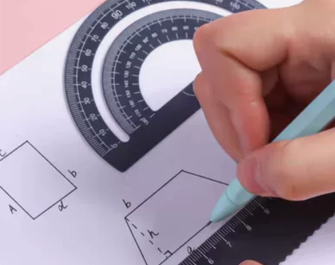 套尺高考用四件套铝合金尺子三角板量角学生文...