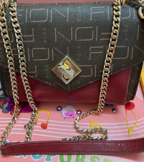 Fion菲安妮链条包单肩包 大概九五成新，...