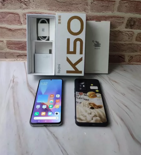 成色新红米K50至尊12+256银迹拍照手...