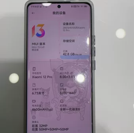 小米 12Pro  8+256 才激活两个...