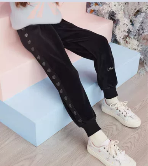 转9新 加绒加厚冬新款女童加绒加厚休闲运动...