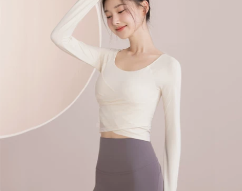 带胸垫夏季瑜伽健身服上衣女套装专业跑步运动...