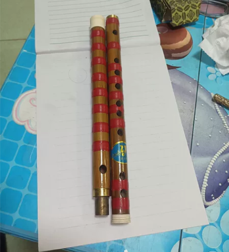 老笛子灵音牌 全新未使用G调 笛边处稍有开...
