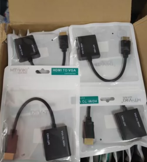 全新迈拓高清转VGA母转接线HDMI转VG...