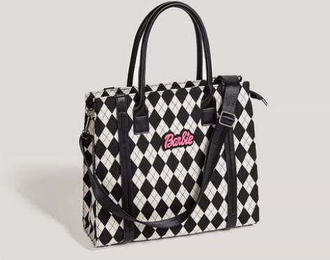 菱格帆布包女斜挎大容量大学生上课挎包包女新...