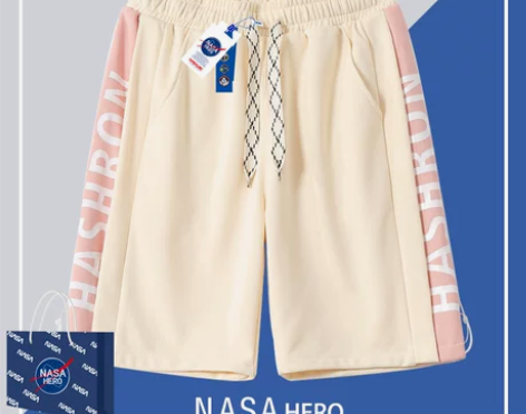NASA联名夏季短裤男士 全新一次未穿！太...