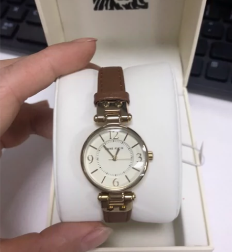 Anne Klein手表女dw简约小棕表A...