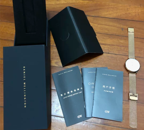 原装DW手表 玫瑰金色 32表盘 包装盒 ...