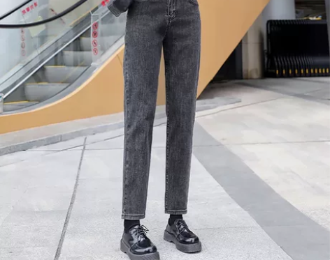 Lee Cooper 秋冬新款高腰牛仔裤女...