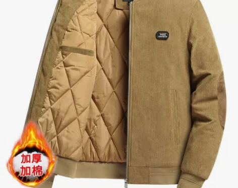 【中国名牌啄木鸟灯芯绒外套男】#换季穿新衣...