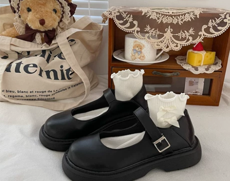 jk软妹圆头娃娃鞋小众小皮鞋女学生2022...