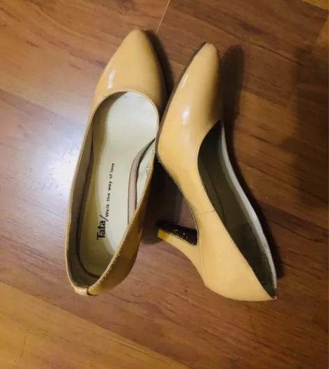 TATA粉色高跟鞋女单鞋细跟防水台甜美女鞋...