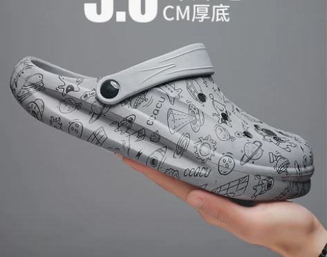 洞洞鞋男款夏季防滑耐磨手术室包头拖外穿运动...