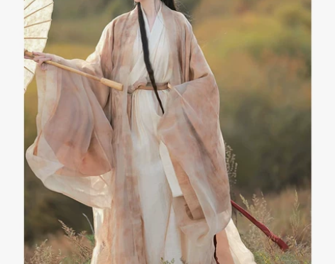 魏晋制南北朝汉服女清冷感古装广袖交领齐腰